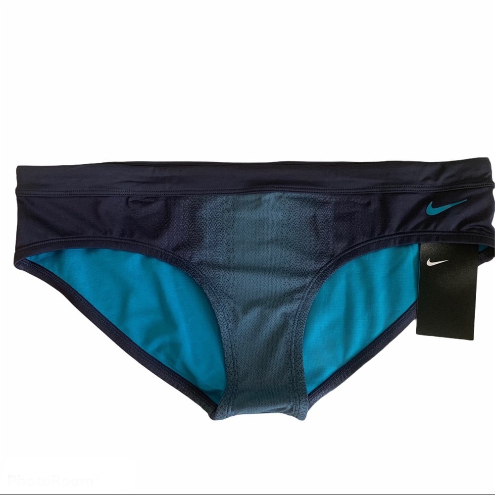 Nike Swim Fade Sting Hipster Bikini Bottom Blue - Picture 4 of 9